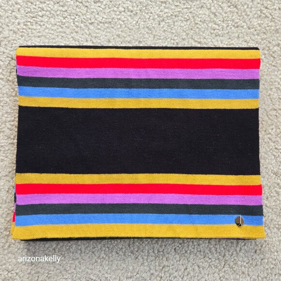 NWT Kate Spade Multi Stripe Wool Blend Scarf - Picture 11 of 12